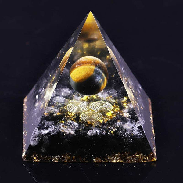 Mlysnd Pyramide Orgonite, Cristal Pierre de Protection Puissante