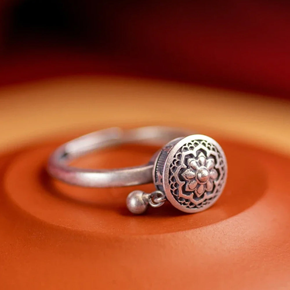 Bague Bouddhiste Porte-Bonheur en Argent 925