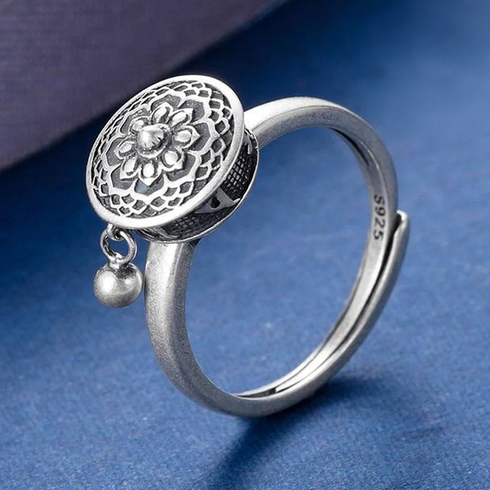 Bague Bouddhiste Porte-Bonheur en Argent 925