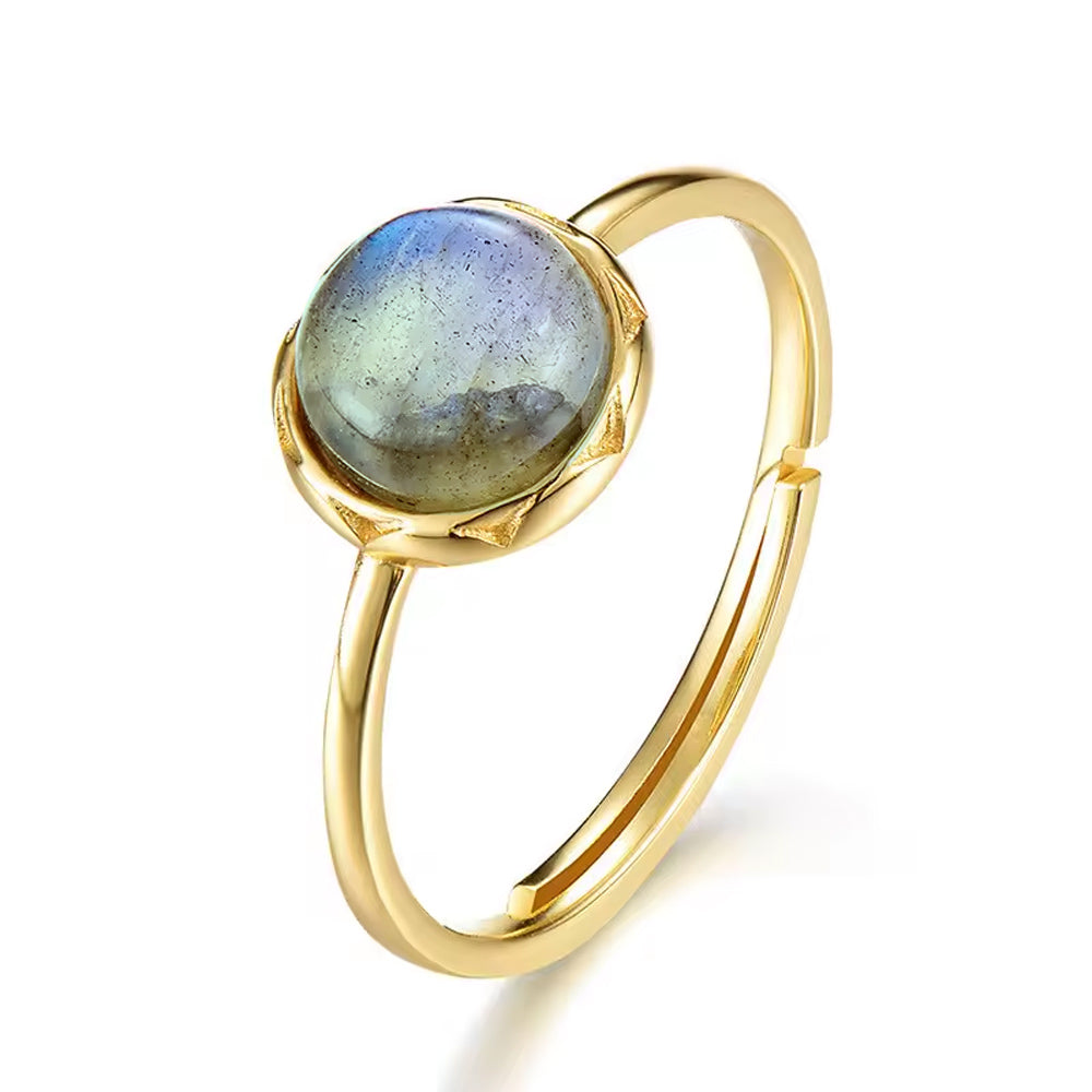 Bague &quot;Douceur&quot; en Labradorite