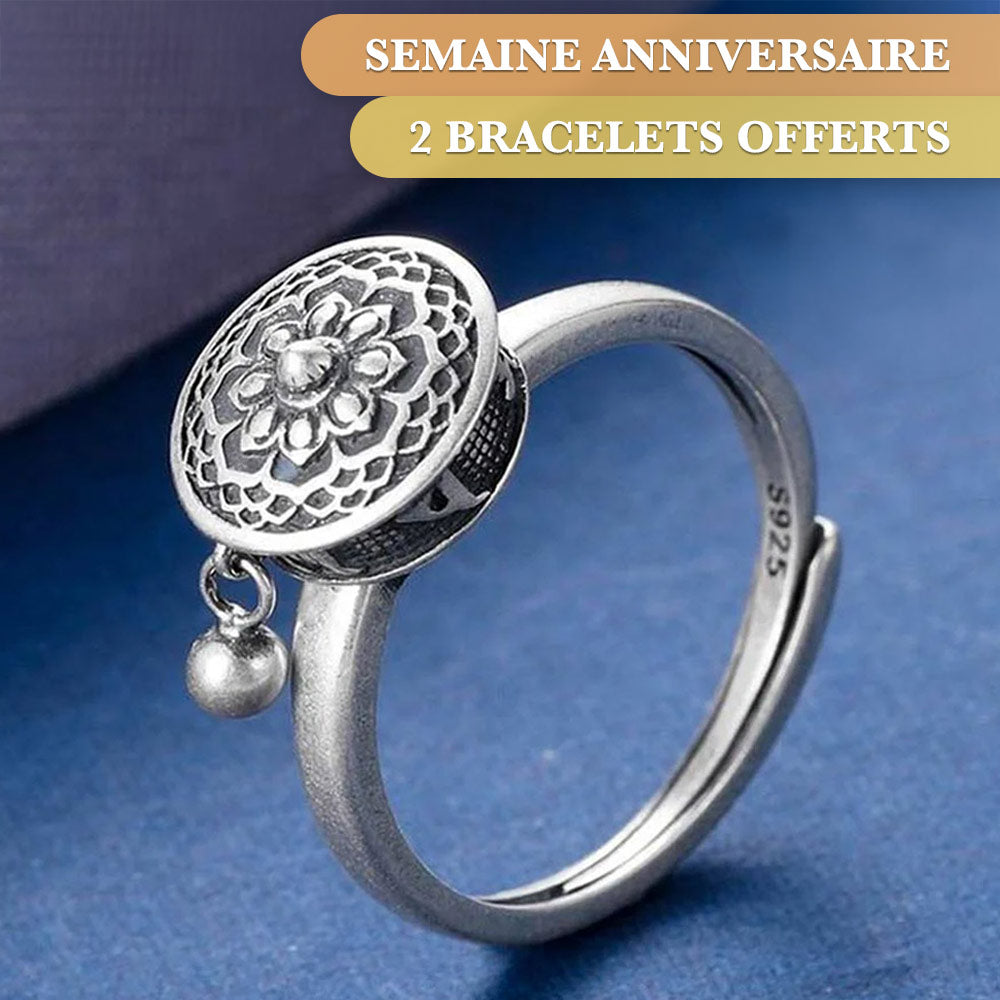 Bague Bouddhiste Porte-Bonheur en Argent 925