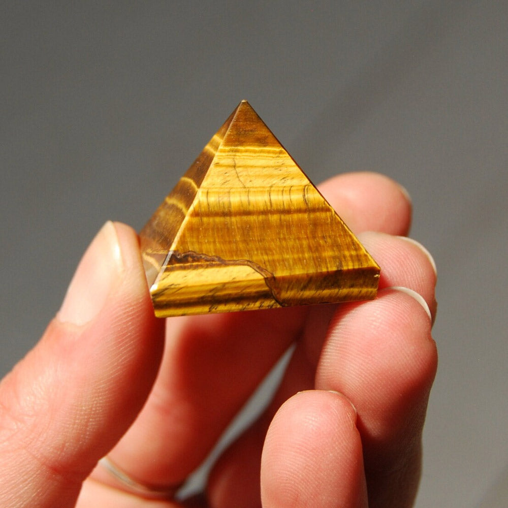 Mini Pyramide de Protection en Oeil de Tigre