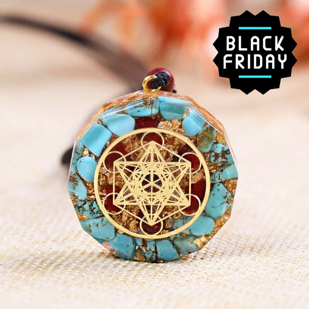 Pendentif Orgonite &quot;Cube de Métatron&quot;